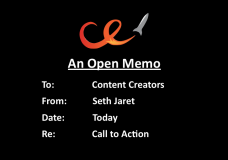 Open Memo to Content Creators